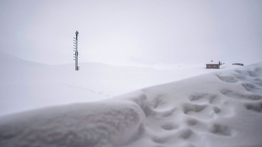 La stazione di misurazione sulla Glattalp (SZ), dove questa notte sono stati misurati -44,4 gradi centigradi (foto d'archivio)