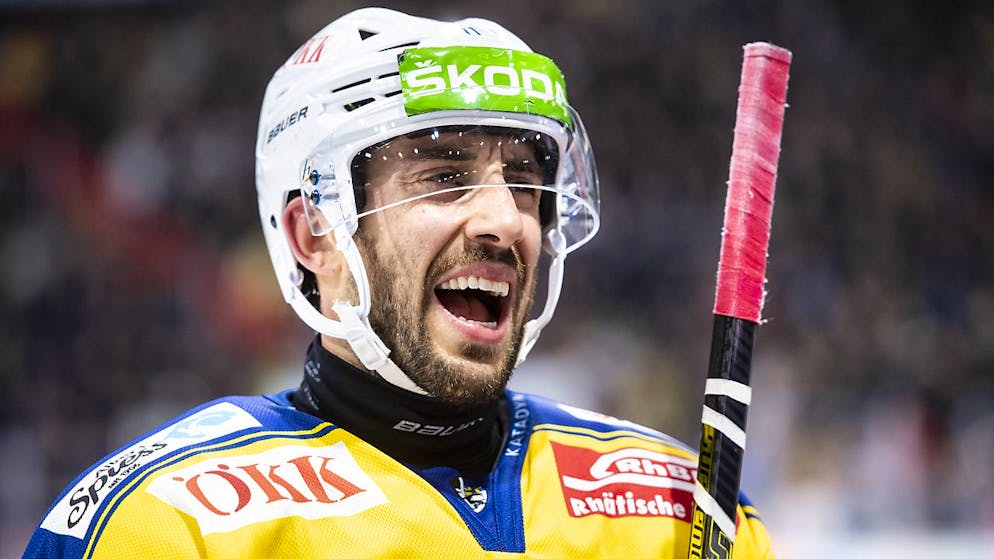 Aaron Palushaj verhinderte den Shutout von Berns Torhüter Tomi Karhunen
