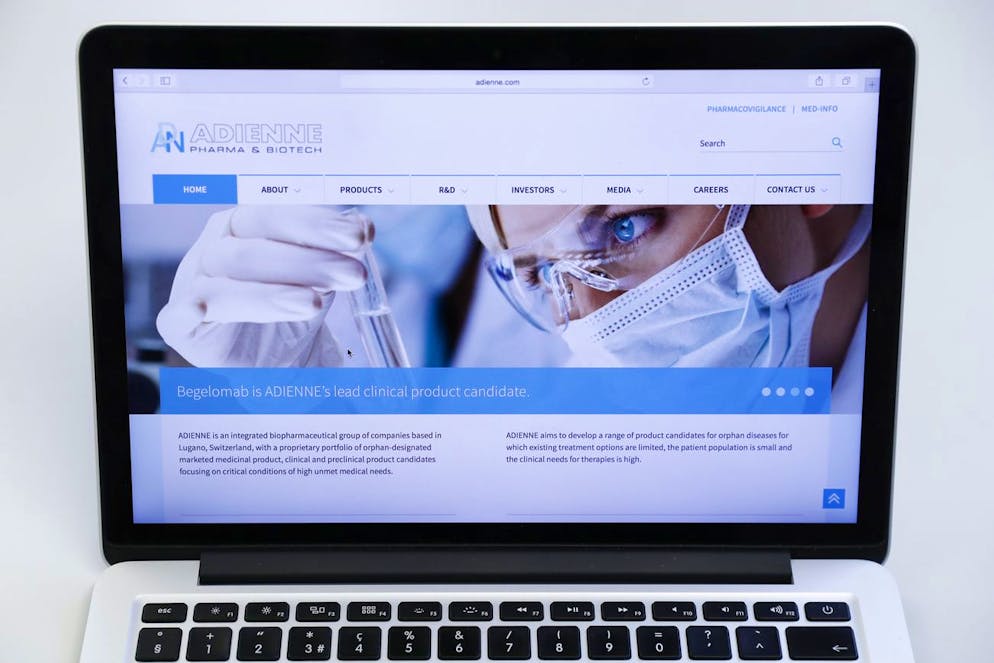 Die Webseite der Firma