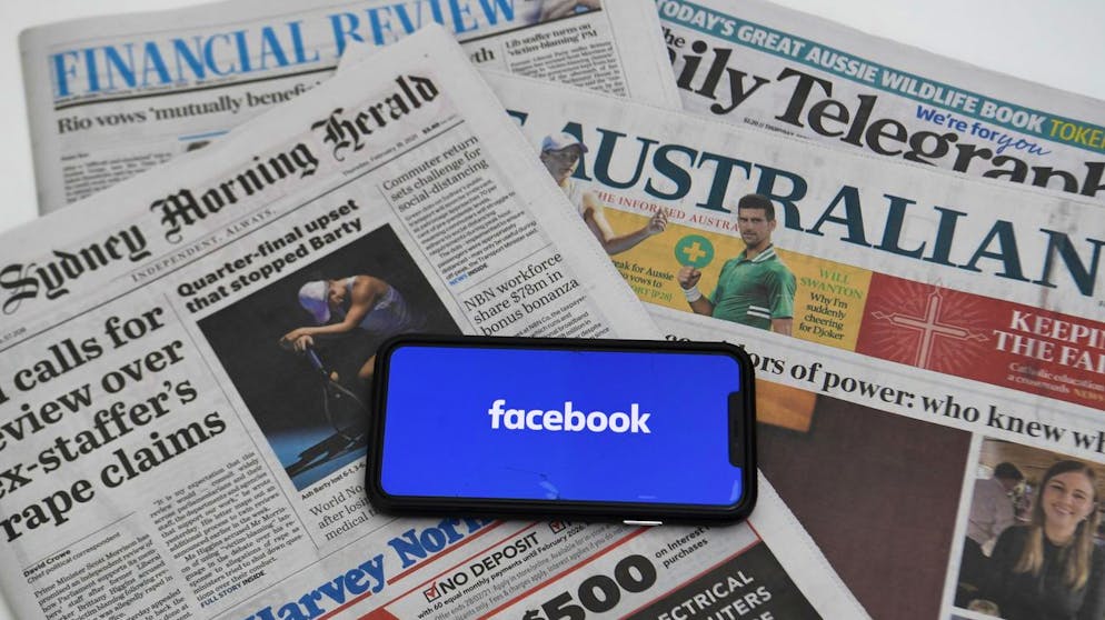 Australische Medien hat Facebook von seiner Plattform eliminiert