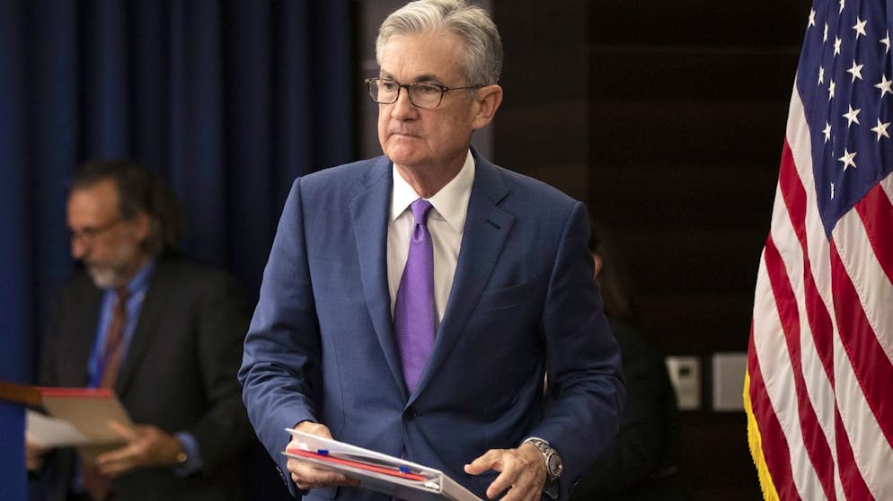 Federal Reserve Chairman Jerome Powell walks to the podium during a news conference following a two-day Federal Open Market Committee meeting in Washington, Wednesday, July 31, 2019. (AP Photo/Manuel Balce Ceneta)
