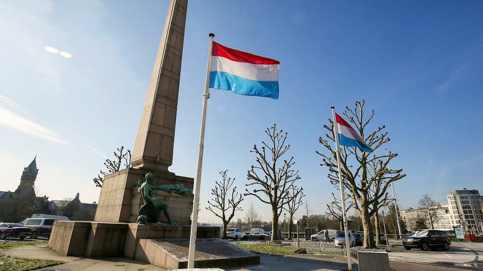 epa09001521 Luxembourg' flags waves in the center of Luxembourg, 10 February 2021. 'Le Monde' and 16 other international media have investigated for more than a year from public documents to uncover tens of thousands of offshore companies 'managing assets whose value reaches at least 6.5 trillion euros'. This survey affirms that of the 140,000 companies registered in Luxembourg, 55,000 are in fact only holding companies, 'companies whose sole function is to take holdings in other companies and to carry out financial transactions'. EPA/JULIEN WARNAND