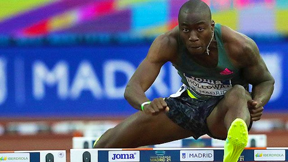 Grant Holloway verbesserte die Bestmarke von Colin Jackson aus dem Jahr 1994.
