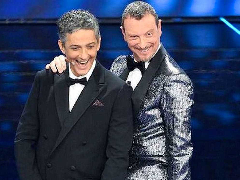 Fiorello e Amadeus a Sanremo 2020