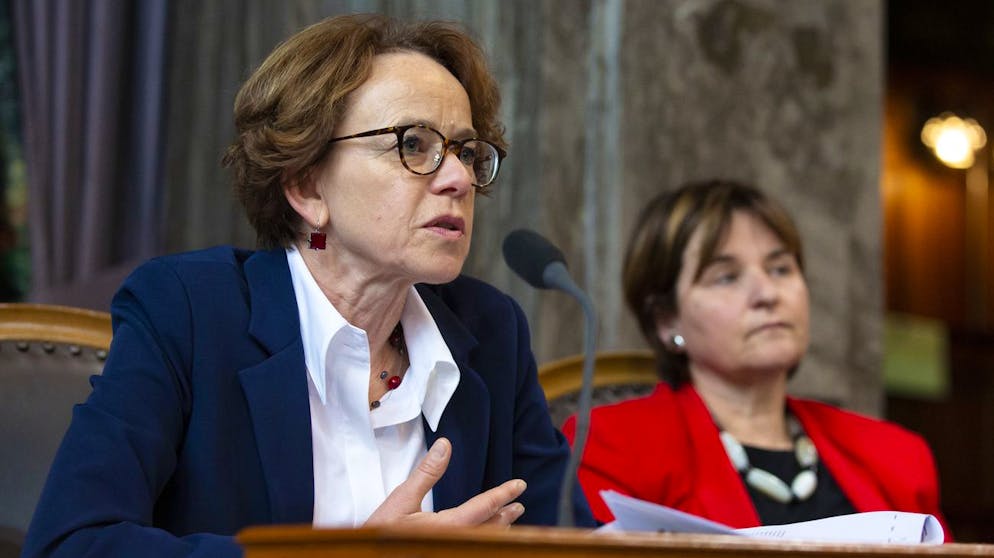 Eva Herzog (SP-BS) verlangt, dass Opfer von häuslicher Gewalt rund um die Uhr Hilfe in Anspruch nehmen können.