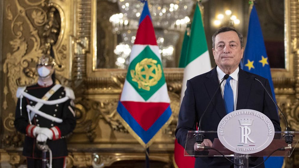Er soll's richten: Mario Draghi hält am 3. Februar im Rom eine Ansprache.