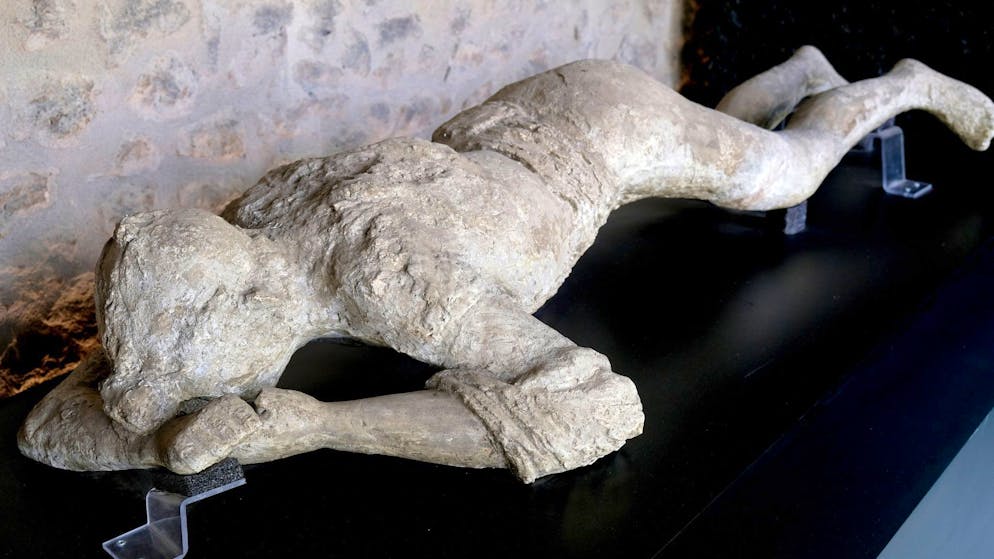 Gipsabdrücke hielten den Moment des Todes fest: Pompeji wurde durch einen Ausbruch des Vesuvs ausgelöscht.