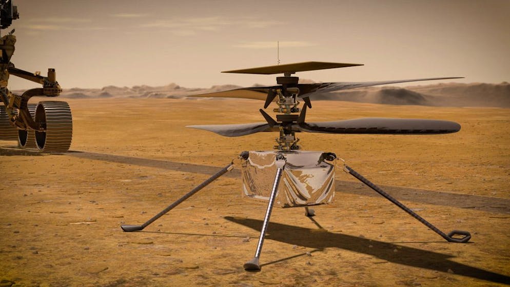 Nasa-Mission. Dieser Mini-Helikopter soll schon bald über den Mars fliegen