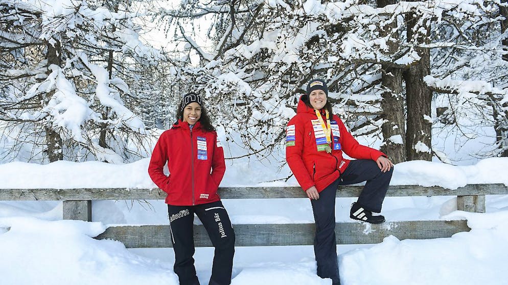 Konkurrenten und Teamkolleginnen: Melanie Hasler (li.) und Martina Fontanive wollen für zwei Schweizer Olympia-Startplätze sorgen