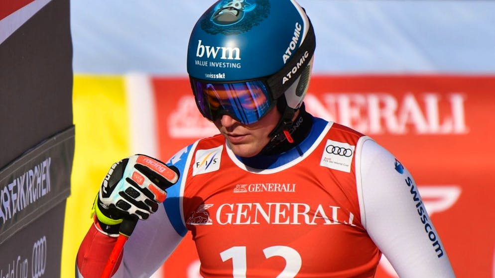 Niels Hintermann war nach seiner Fahrt nicht ganz zufrieden. Trotz nicht erfüllter Selektionskriterien darf der Zürcher aber noch auf das WM-Ticket nach Cortina hoffen.