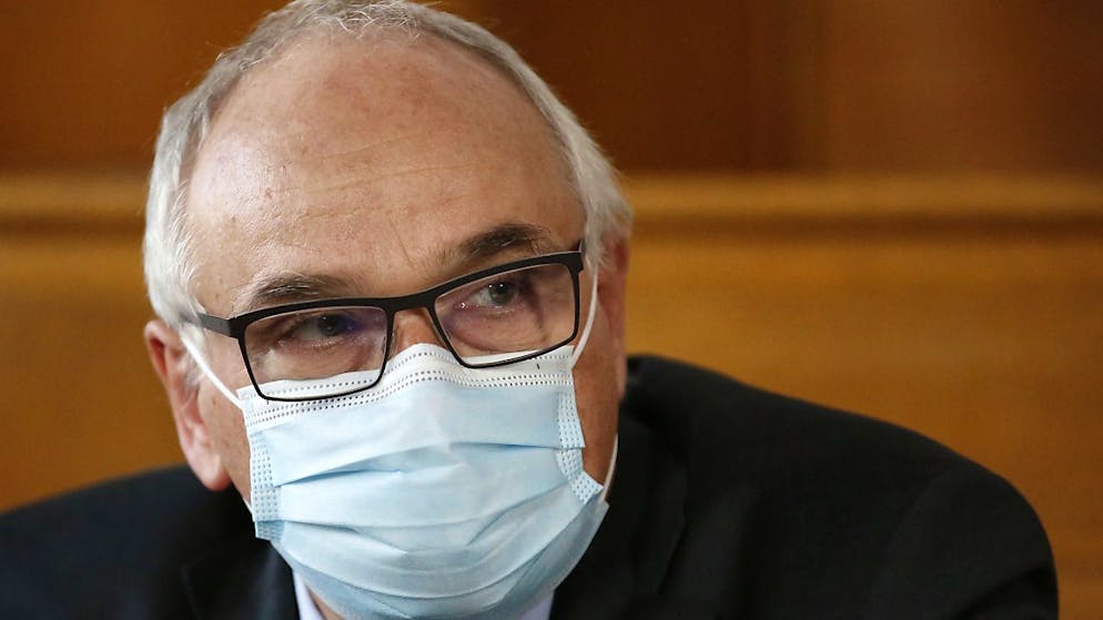 Der bernische Gesundheitsidektor Pierre Alain Schnegg blickte am Freitag auf ein herausforderndes, von der Coronapandemie geprägtes Jahr zurück