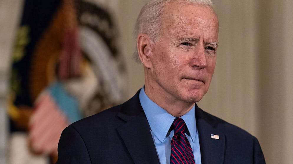 Joe Biden, Präsident der USA, spricht im Weißen Haus. Foto: Alex Brandon/AP/dpa