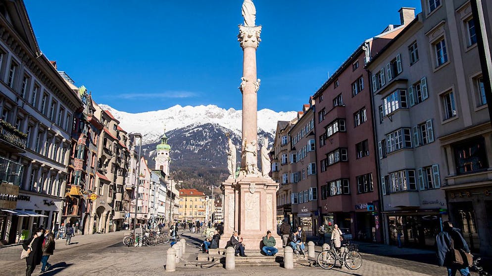 Inklusive seiner Hauptstadt Innsbruck: Für Tirol gilt aufgrund der als brisant eingeschätzten Corona-Lage eine Reisewarnung. Foto: Expa/Erich Spiess/APA/dpa