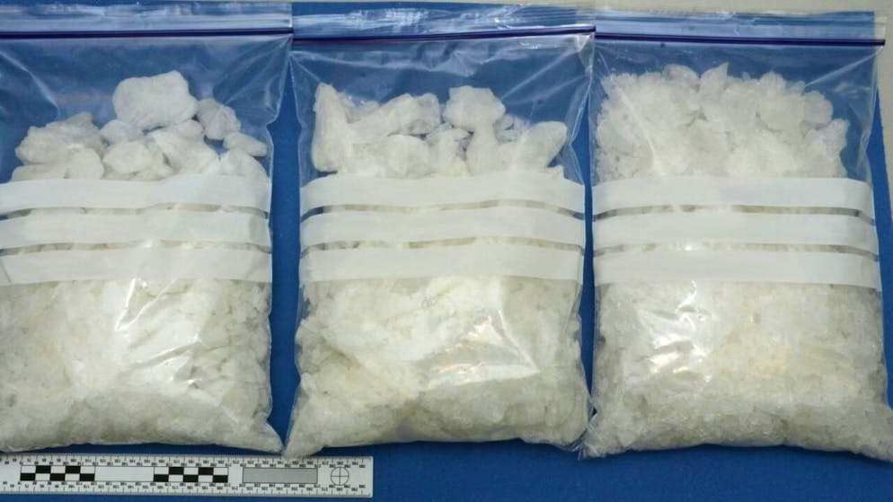Drei Kilogramm Crystal Meth wurden im Mai 2019 sichergestellt.