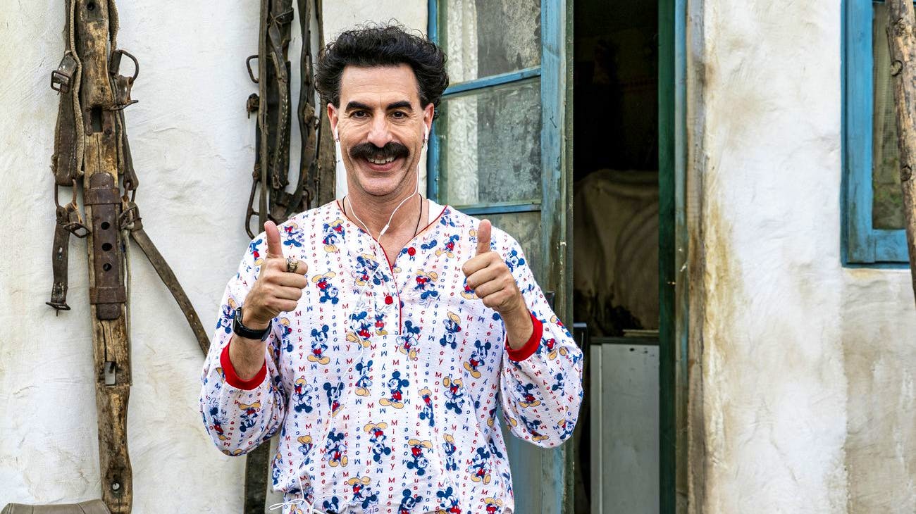 Bester Hauptdarsteller in einem Film (Musical/Comedy): Sacha Baron Cohen, «Borat Subsequent Moviefilm»
