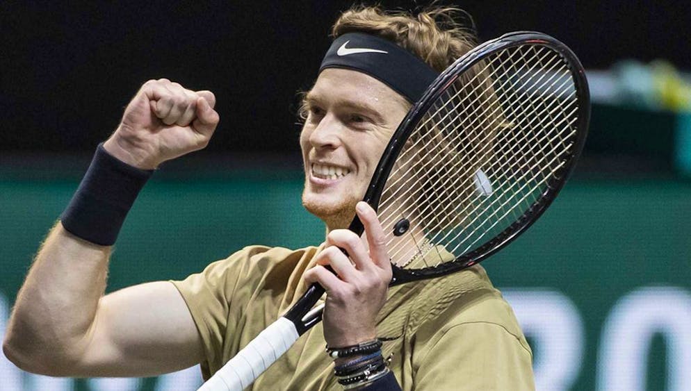 Andrey Rublev, hier in Rotterdam, wartet weiter auf seinen ersten Auftritt in Doha.