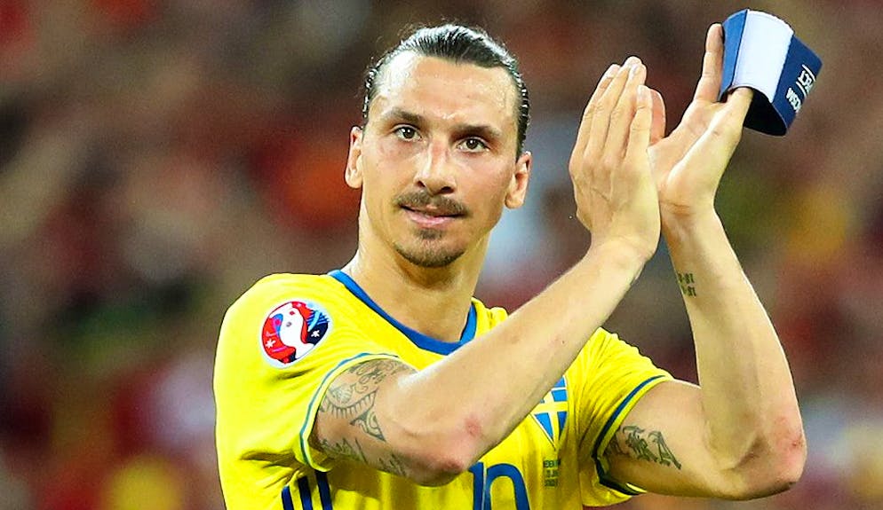 Sweden's Zlatan Ibrahimovic reacts as walks off the pitch end of the Euro 2016 Group E soccer match between Sweden and Belgium at the Allianz Riviera stadium in Nice, France, Wednesday, June 22, 2016. Belgium won 1-0. (AP Photo/Thanassis Stavrakis)