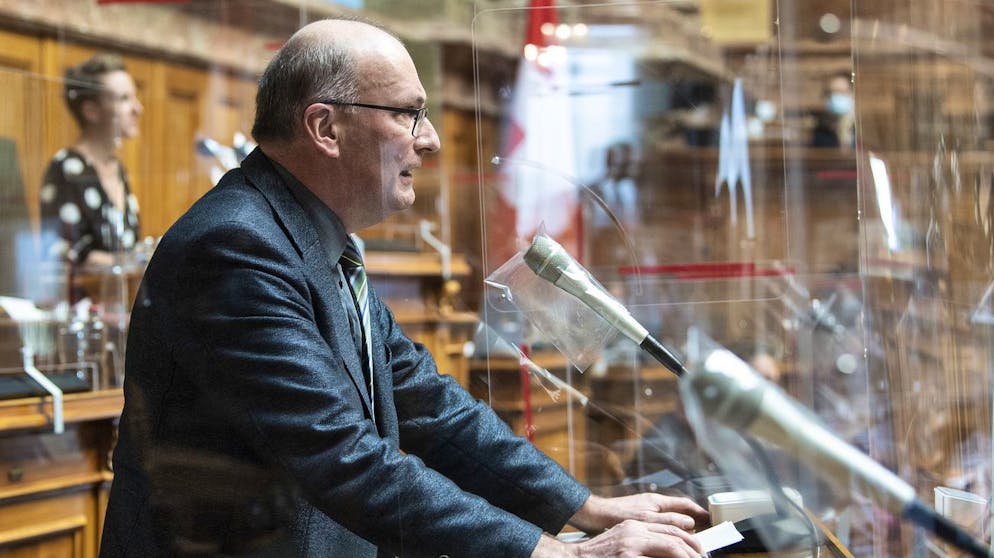 Nationalrat Markus Ritter, Mitte-SG, spricht an der Fruehlingssession der Eidgenoessischen Raete, am Dienstag, 16. Maerz 2021, in Bern. (KEYSTONE/Peter Schneider)