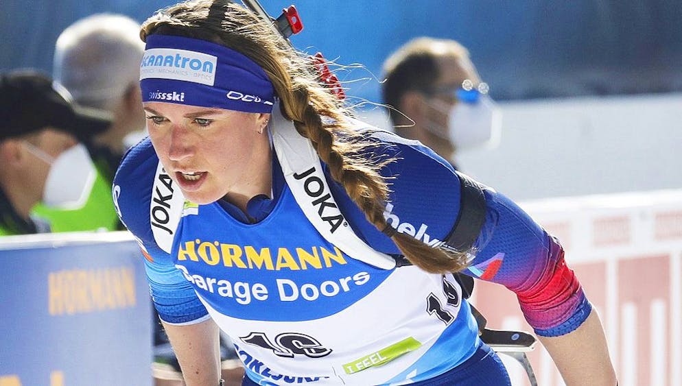 Lena Häcki lief es im letzten Weltcup-Sprintrennen der Saison gut. Platz 7 bedeutet wie an der WM (im Bild) die Egalisierung ihres Saison-Bestresultats.