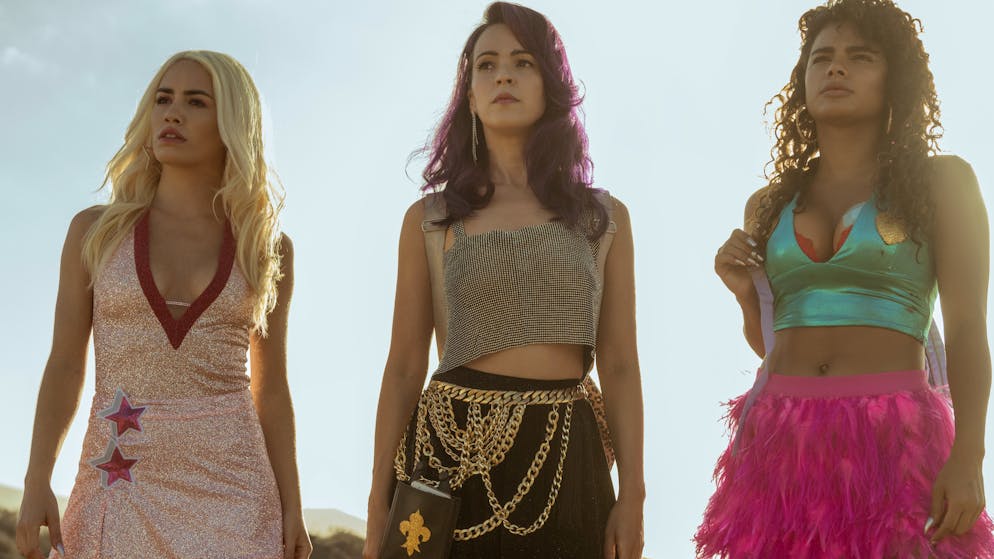 Ein bisschen «Kill Bill» und «Lara Croft»: Coral, Wendy und Gina aus «Sky Rojo».