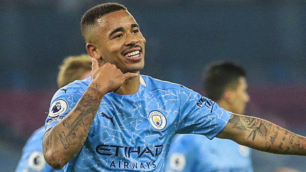 Gabriel Jesus glänzt gegen die Wolves als Doppeltorschütze.