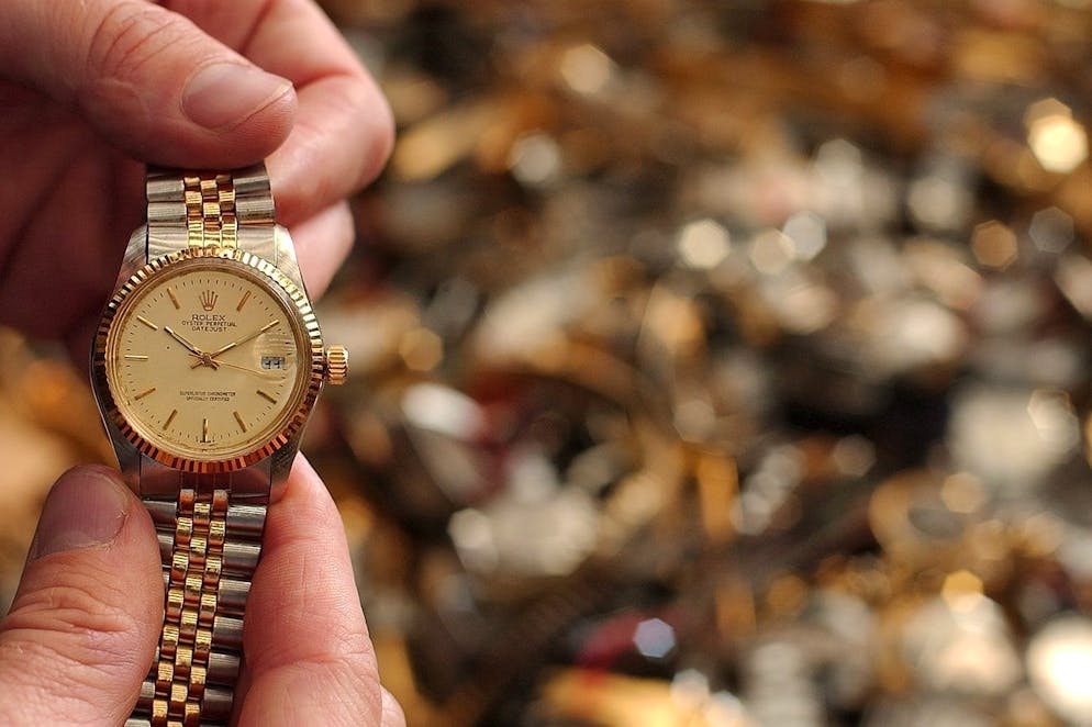 Rolex contrefaite et confisquée par le contrôle frontalier suisse (image d'archives)