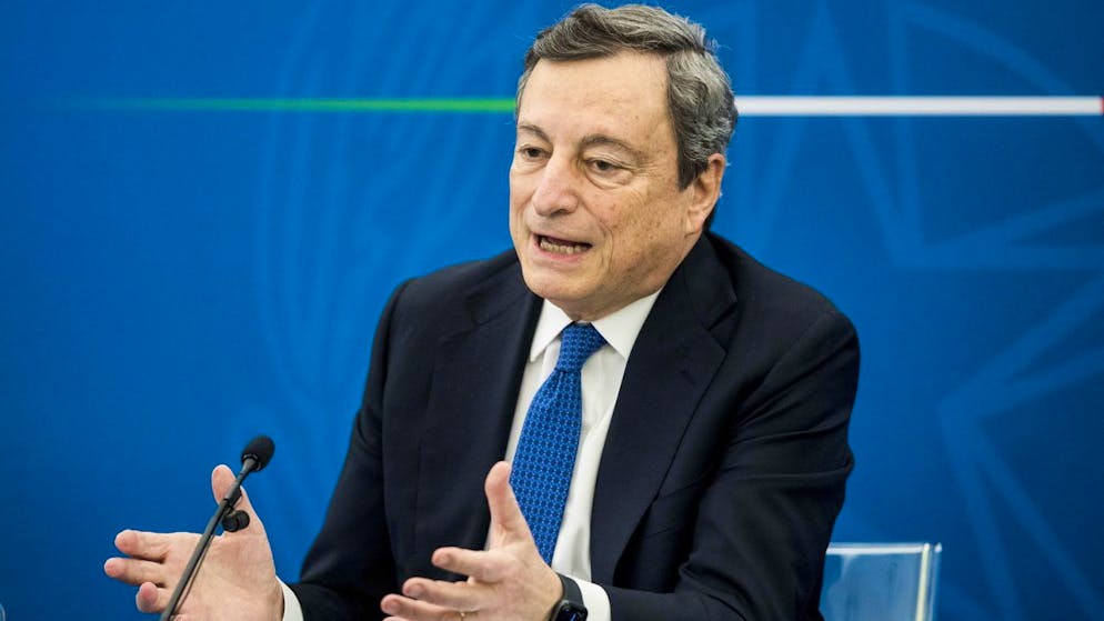 Il premier italiano Draghi