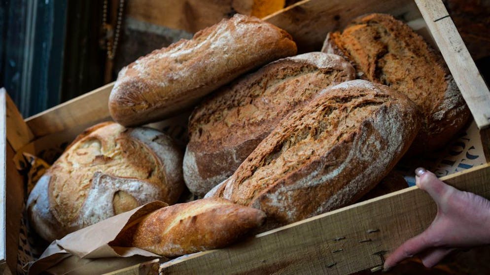 A basket with bread seen in a shop in Dublin city center, during Level 5 Covid-19 lockdown.
On Friday, February 12, 2021, in Dublin, Ireland. (Photo by Artur Widak/NurPhoto via Getty Images)