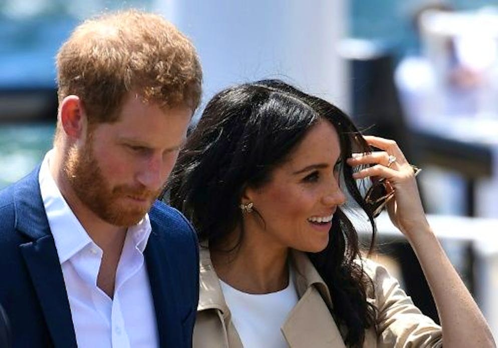 Le prince Harry et son épouse Meghan en octobre 2018 à Sydney