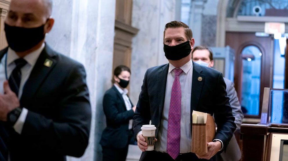 Mit Eric Swalwell verklagt ein weiterer Demokrat Donald Trump aufgrund von dessen Rolle bei der Kapitol-Erstürmung.