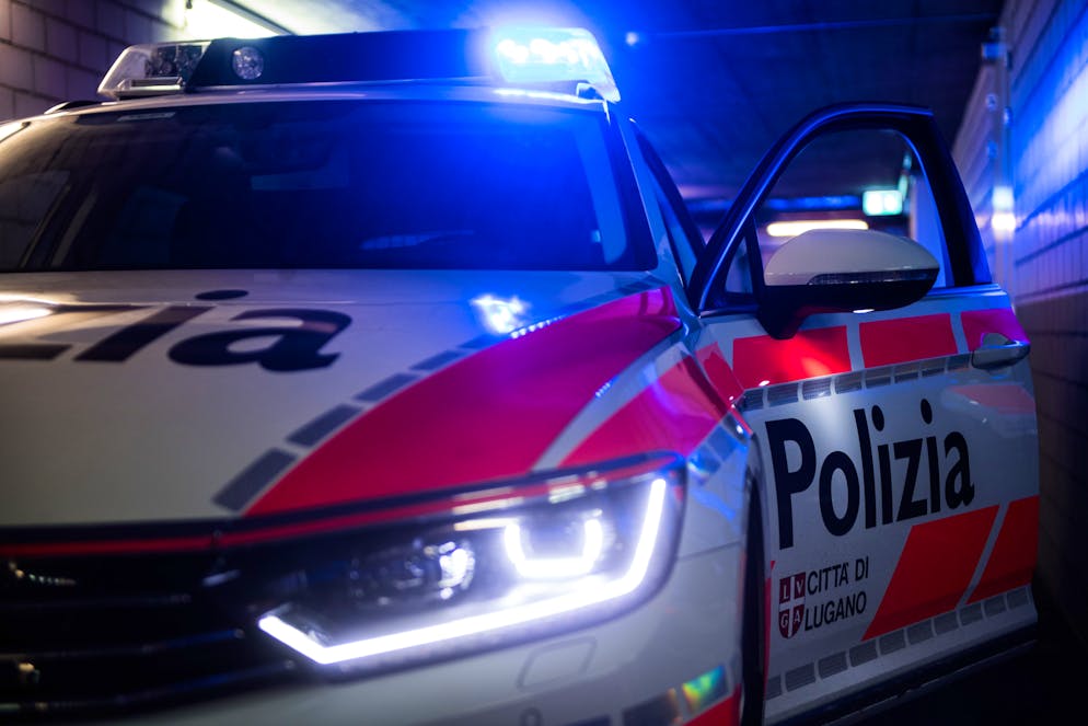 Lugano: servizio foto tematiche su Polizia Città di Lugano e sicurezza. Nella foto un veicolo della Polizia Città di Lugano.
© Ti-Press / Alessandro Crinari