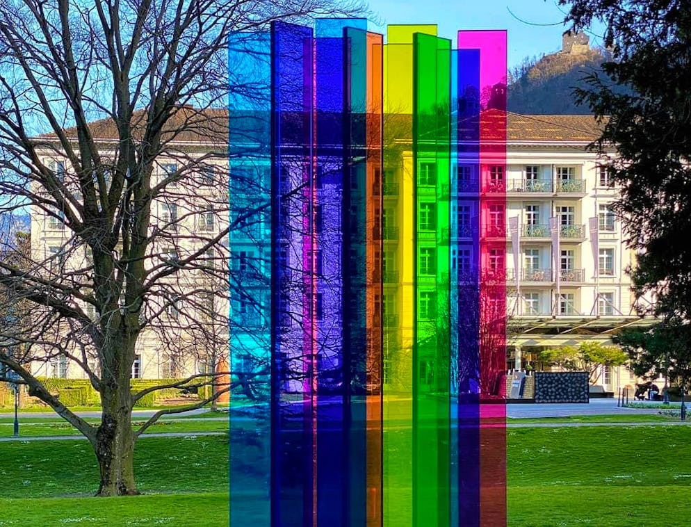 Skulpturenpark Bad RagARTz 2021, Künstlerin der Skulptur Kathrin Severin (Schweiz)