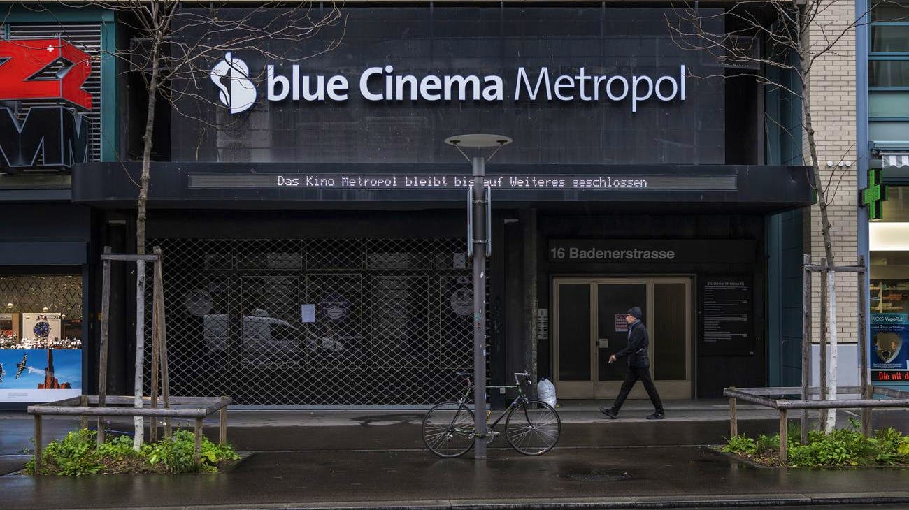 Das blue Cinema Metropol am Zürcher Stauffacher darf seine Türen wieder öffnen.