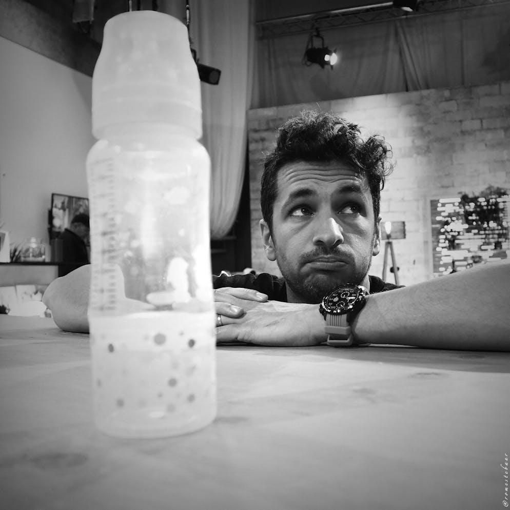 Benjamin Muller, papa bien occupé.