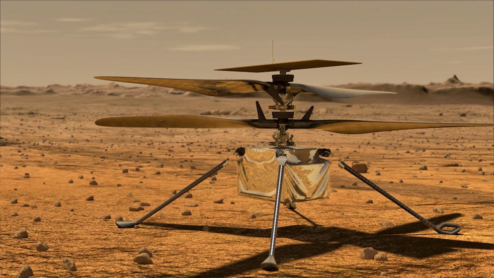 Der Mini-Hubschrauber «Ingenuity» erkundet den Mars. (Archivbild)