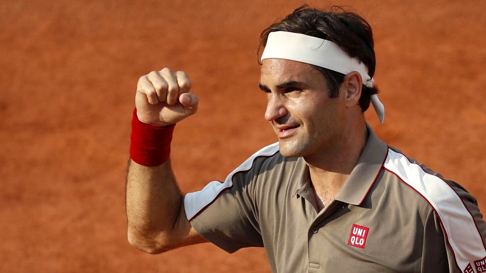 FILE - In this Tuesday, June 4, 2019 file photo, Switzerland's Roger Federer celebrates winning his quarterfinal match of the French Open tennis tournament against Switzerland's Stan Wawrinka in four sets, 7-6 (7-4), 4-6, 7-6 (7-5), 6-4, at the Roland Garros stadium in Paris. Roger Federer announced Sunday April 18, 2021, he will play at the French Open, and the Swiss star is preparing for it on home clay at a tournament in Geneva next month. (AP Photo/Jean-Francois Badias, File)