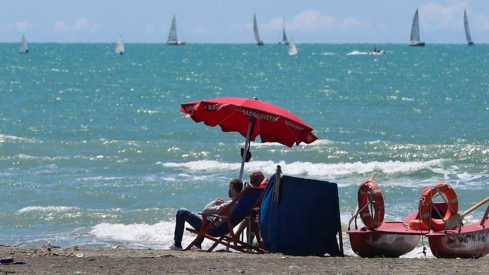Una spiaggia a Ostia Lido
