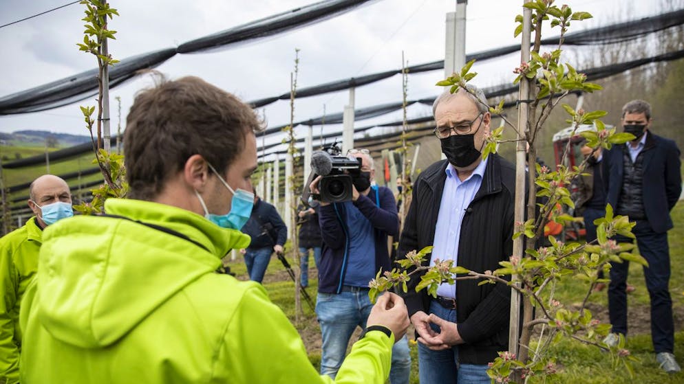 Kampf der Agrarinitiativen. Der Bundesrat – hier Bundespräsident Guy Parmelin – lehnt die beiden Initiativen ab.