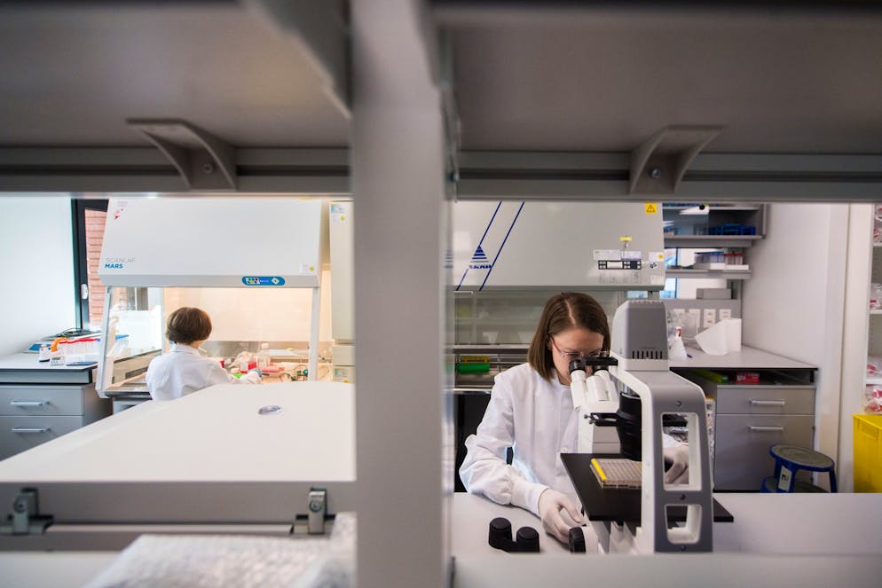 I laboratori della Humabs BioMed SA.