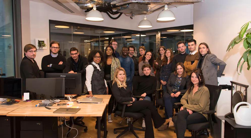 Ecole 42. L'équipe de Jobset, la start-up d'Elodie Djuric, au complet.