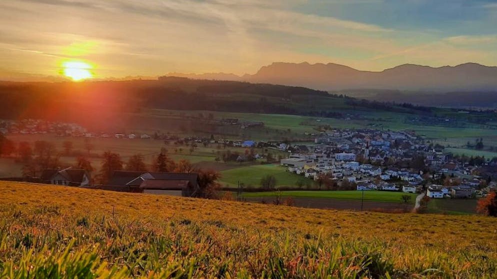 Blick auf Buttisholz.