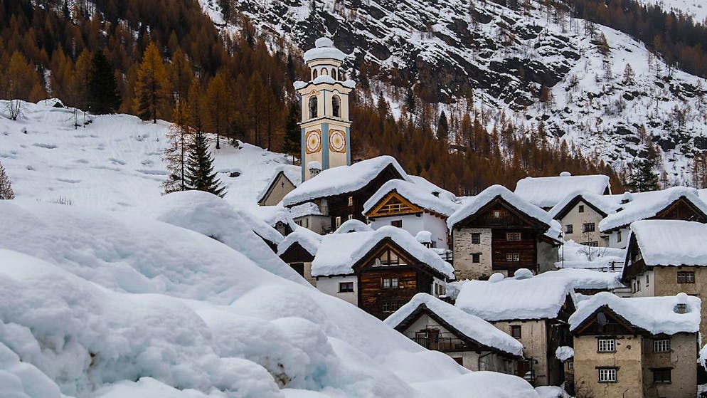 Bosco Gurin con la neve