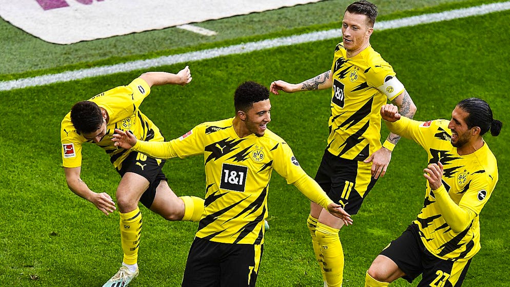 Jadon Sancho schoss Dortmund mit einem Doppelpack in Richtung Champions League.