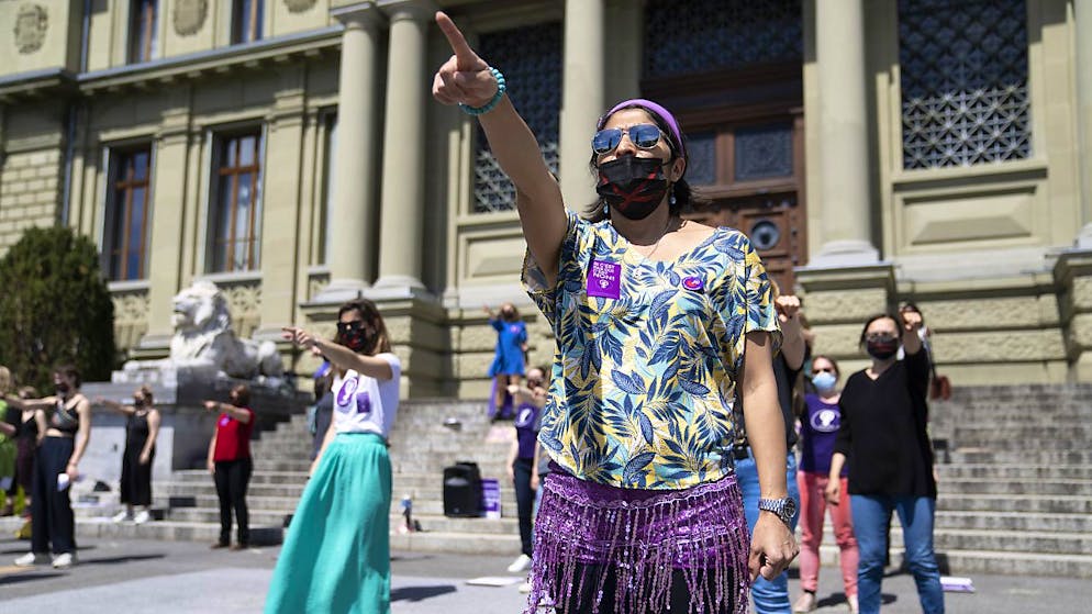 Grève féministe: des actions contre la «justice patriarcale» - Gallery. Une cinquantaine de militantes se sont réunies à Lausanne samedi pour réclamer une justice qui défende mieux les agressions sexuelles.