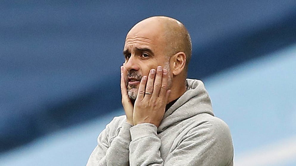 Pep Guardiola musste mitansehen, wie seine Mannschaft einen 1:0-Vorsprung noch verspielte