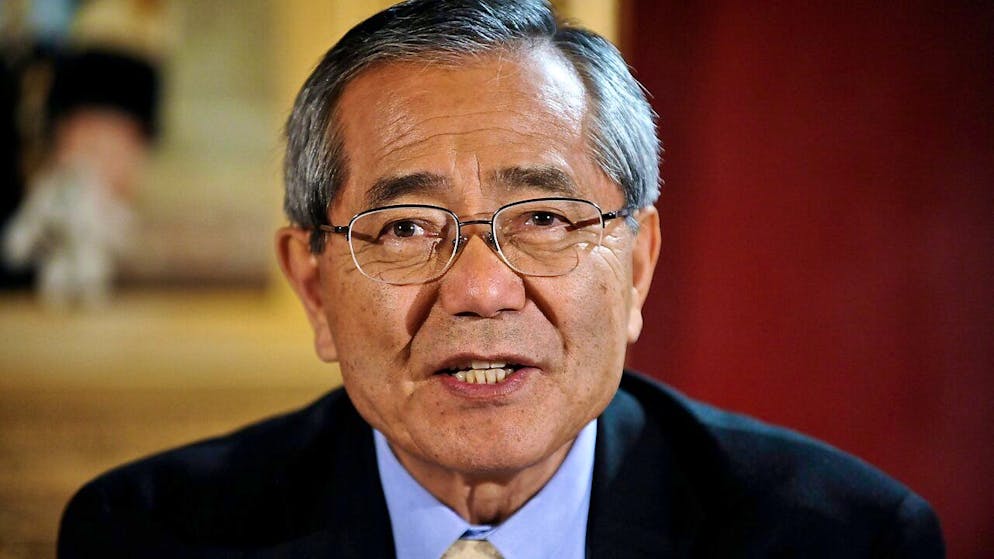 Il premio Nobel giapponese per la Chimica nel 2010, Eiichi Negishi (foto d'archivio)