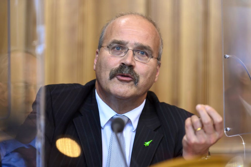 Philippe Bauer, FDP-NE, spricht waehrend der Herbstsession der Eidgenoessischen Raete, am Donnerstag, 17. September 2020 im Staenderat in Bern. (KEYSTONE/Anthony Anex)