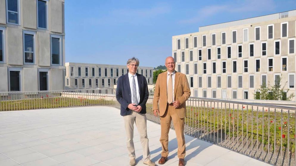 Il direttore della SUPSI Franco Gervasoni e il presidente Alberto Petruzzella