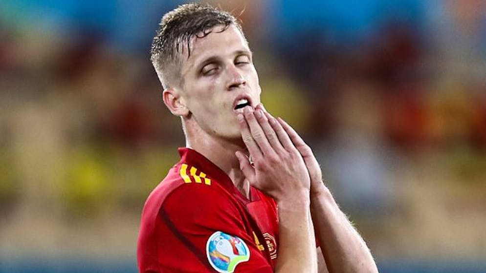 Dani Olmo und Spanien müssen sich gegen Schweden mit einem Punkt begnügen.