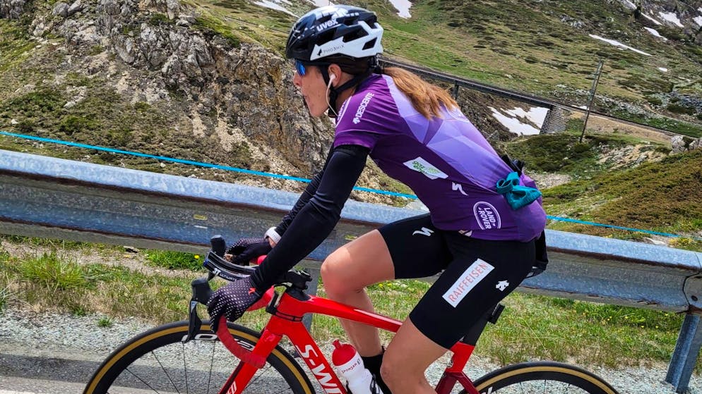 Nicola Spirig bereitet sich im Engadin auf die Olympischen Spiele vor.